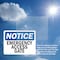 Signmission Emergency Access Gate OSHA Notice Sign, Plastic, 10in W x 7in L, 2PK OS-2PACK-NS-P-710-L-11744 - alternate 4